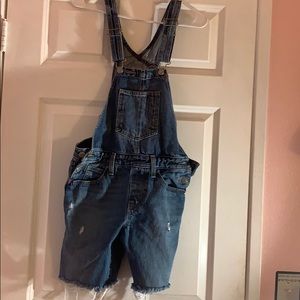 Denim overalls